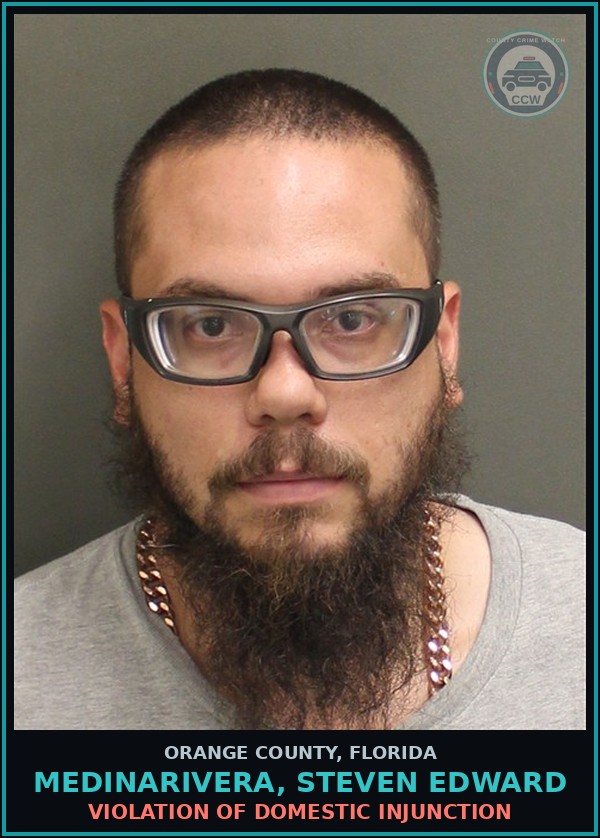 Booking mugshot of MEDINARIVERA, STEVEN EDWARD in Orange County