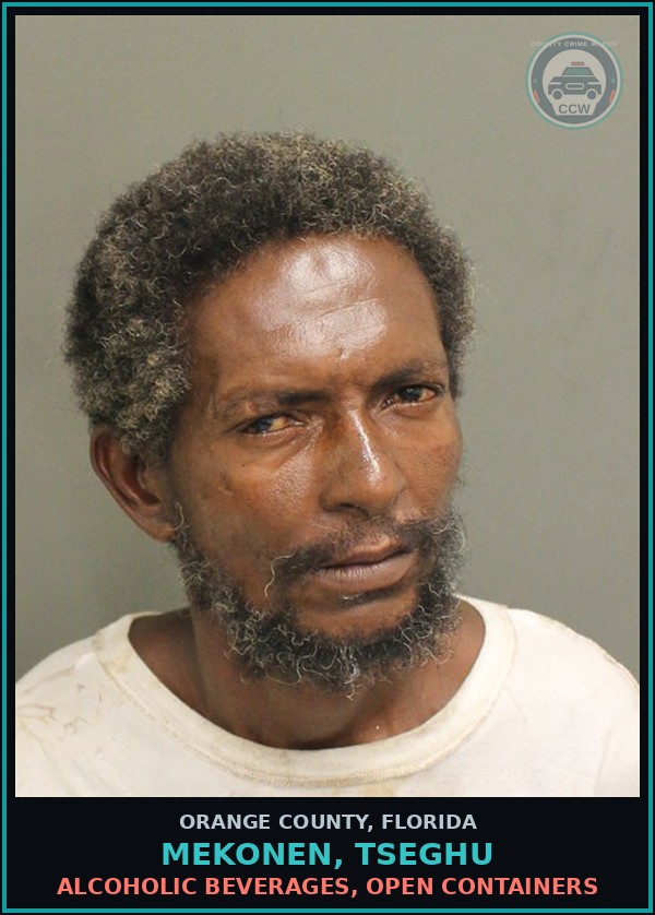 Booking mugshot of MEKONEN, TSEGHU in Orange County