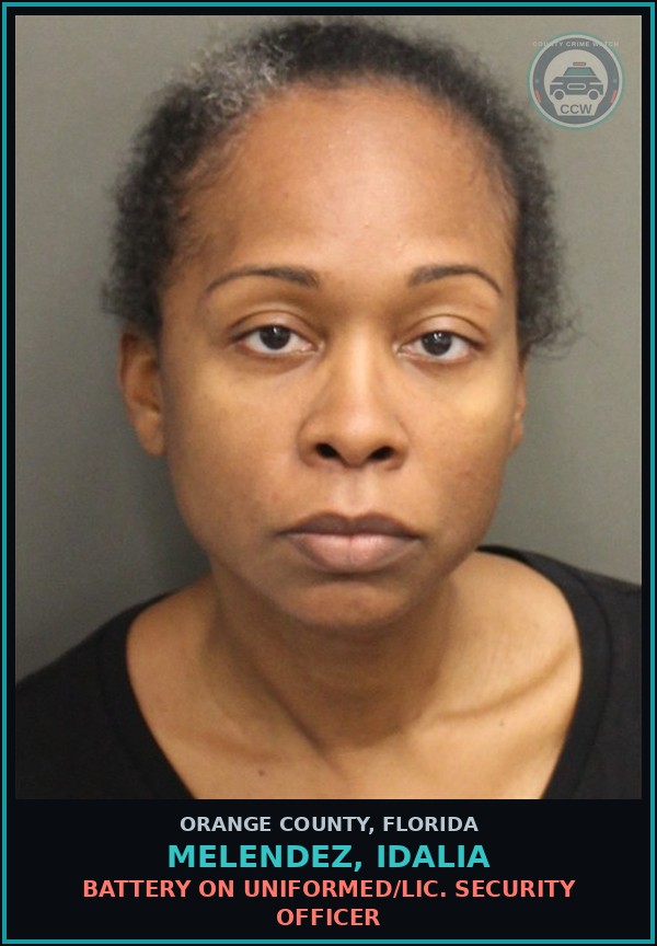 Booking mugshot of MELENDEZ, IDALIA in Orange County