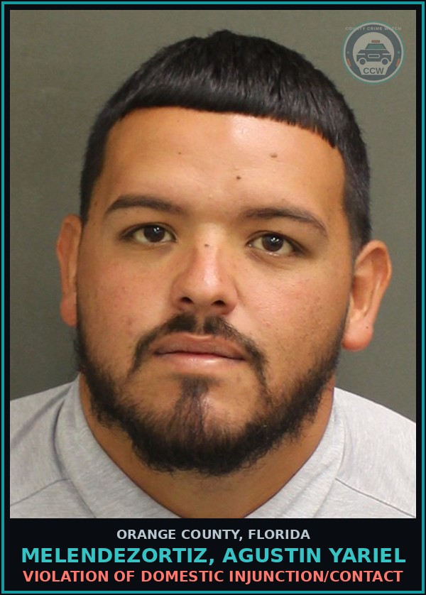 Booking mugshot of MELENDEZORTIZ, AGUSTIN YARIEL in Orange County