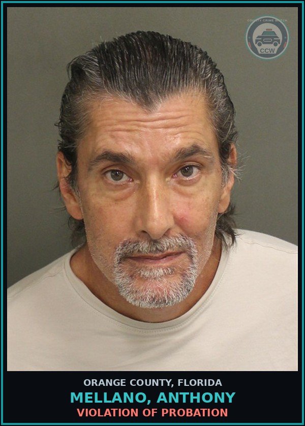 Booking mugshot of MELLANO, ANTHONY in Orange County