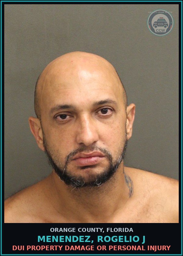 Booking mugshot of MENENDEZ, ROGELIO J in Orange County