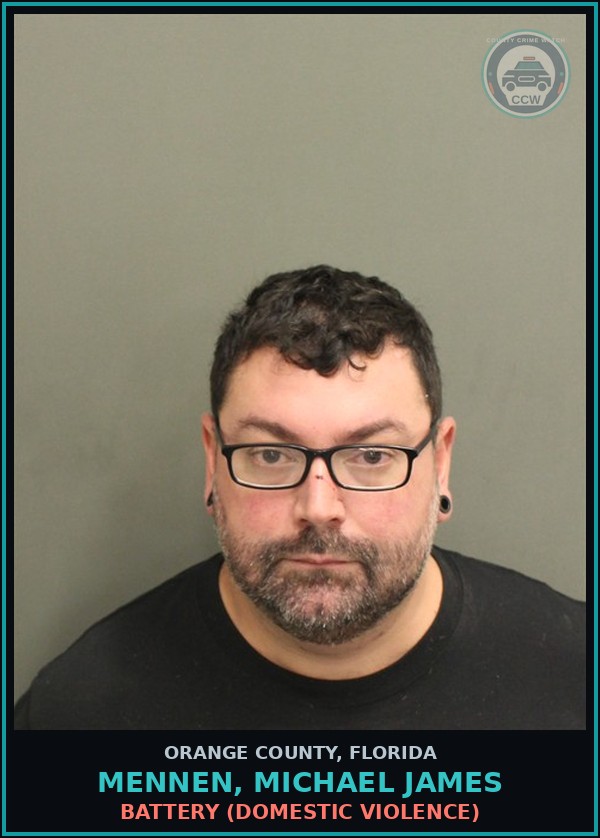 Booking mugshot of MENNEN, MICHAEL JAMES in Orange County