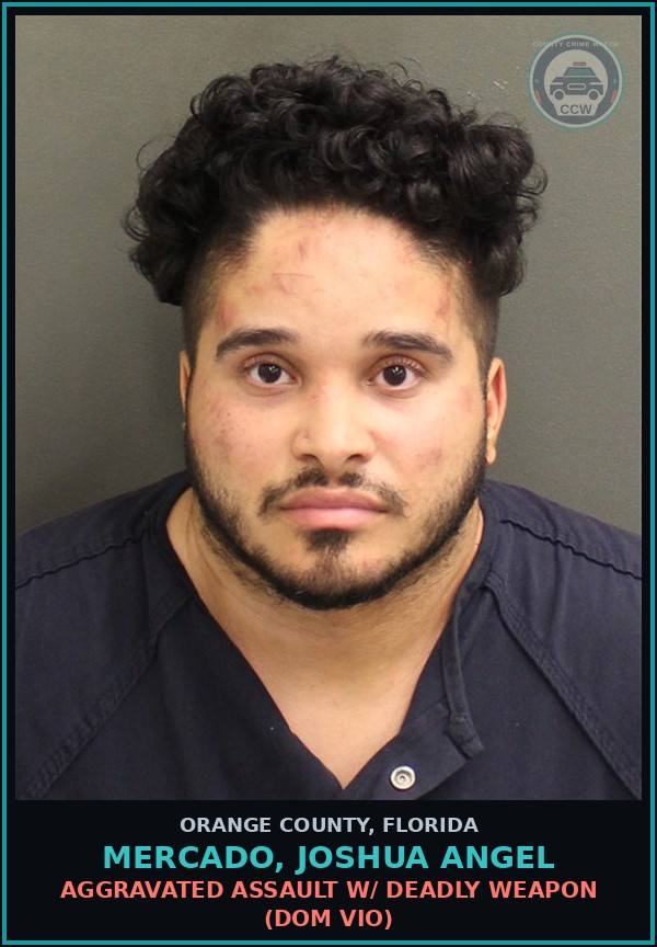 Booking mugshot of MERCADO, JOSHUA ANGEL in Orange County