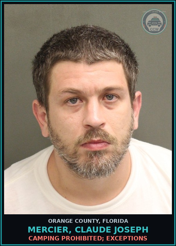 Booking mugshot of MERCIER, CLAUDE JOSEPH in Orange County
