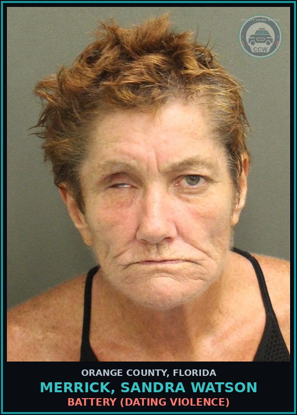 Booking mugshot of MERRICK, SANDRA WATSON in Orange County