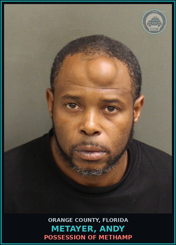 Booking mugshot of METAYER, ANDY in Orange County
