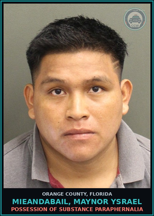 Booking mugshot of MIEANDABAIL, MAYNOR YSRAEL in Orange County