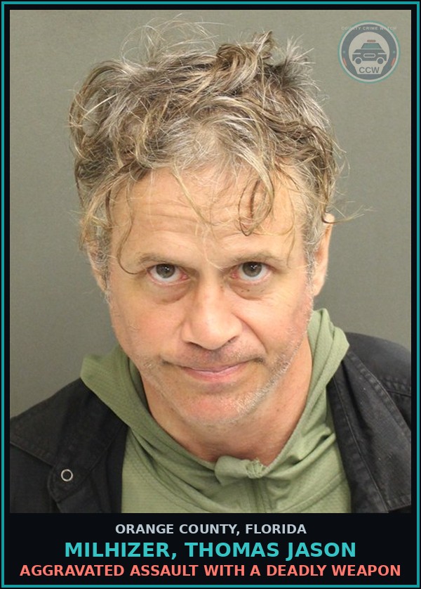 Booking mugshot of MILHIZER, THOMAS JASON in Orange County