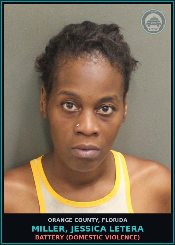 Booking mugshot of MILLER, JESSICA LETERA in Orange County