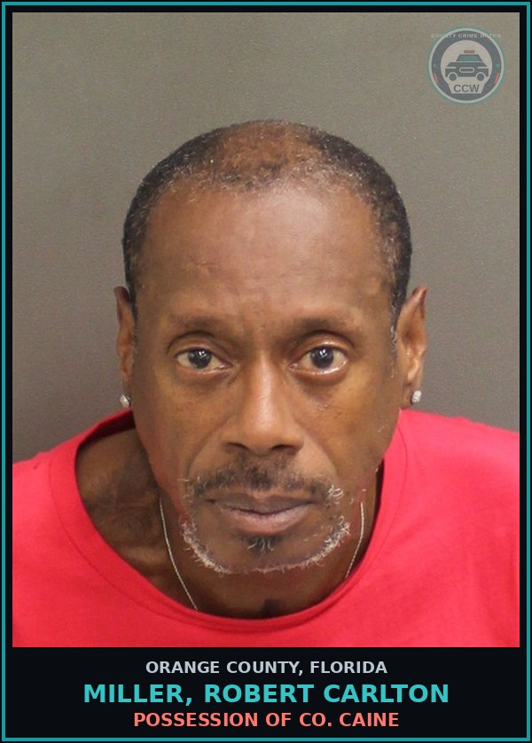 Booking mugshot of MILLER, ROBERT CARLTON in Orange County