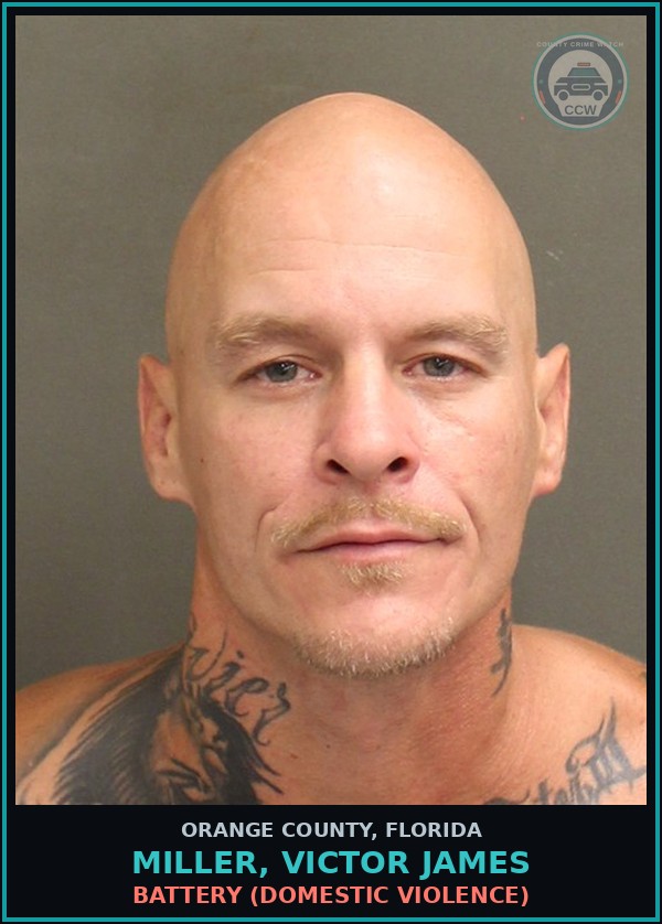 Booking mugshot of MILLER, VICTOR JAMES in Orange County