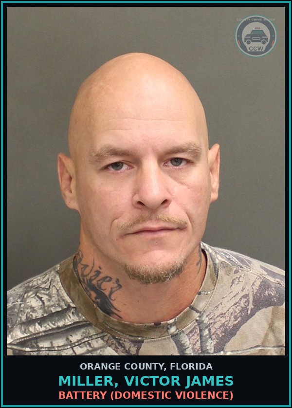Booking mugshot of MILLER, VICTOR JAMES in Orange County