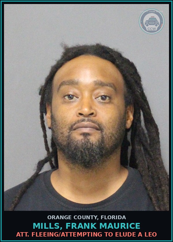 Booking mugshot of MILLS, FRANK MAURICE in Orange County