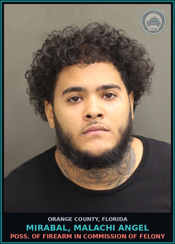 Booking mugshot of MIRABAL, MALACHI ANGEL in Orange County