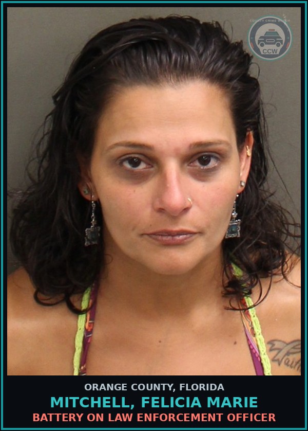 Booking mugshot of MITCHELL, FELICIA MARIE in Orange County