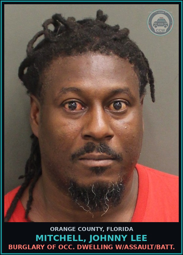 Booking mugshot of MITCHELL, JOHNNY LEE in Orange County
