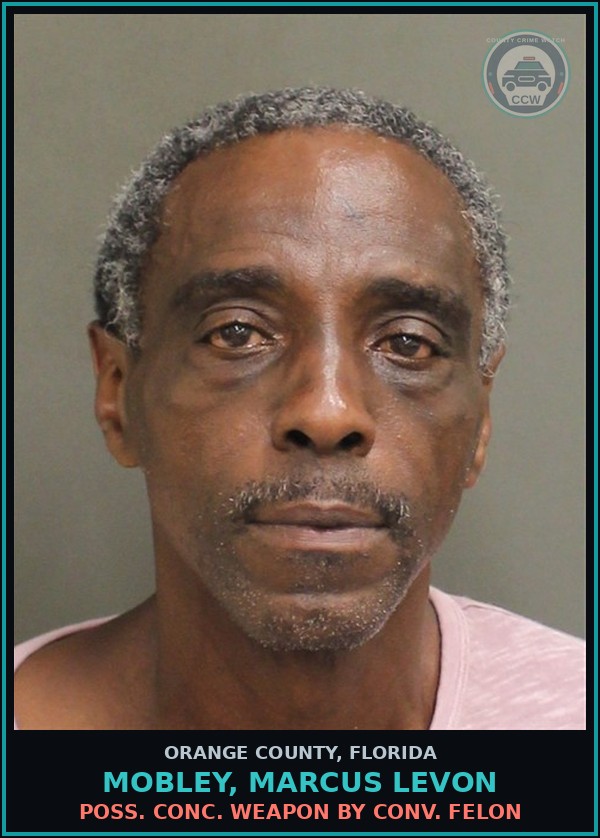 Booking mugshot of MOBLEY, MARCUS LEVON in Orange County