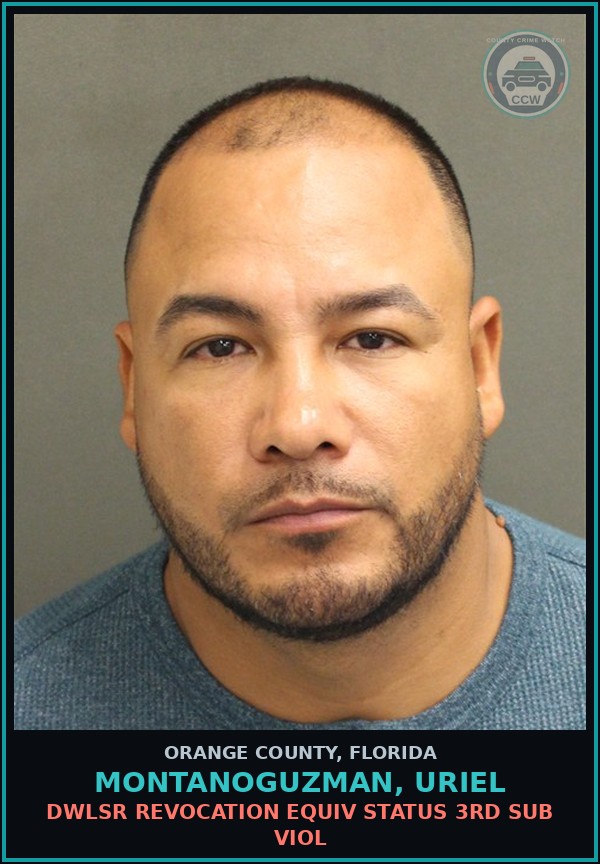 Booking mugshot of MONTANOGUZMAN, URIEL in Orange County