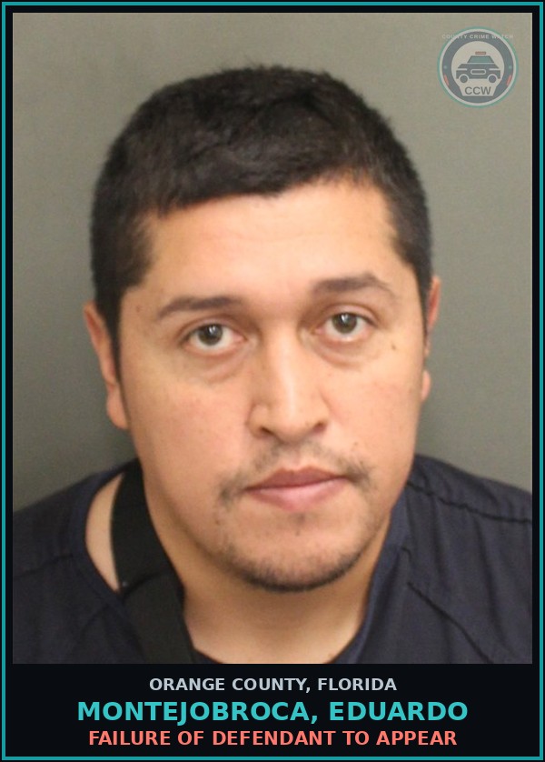 Booking mugshot of MONTEJOBROCA, EDUARDO in Orange County