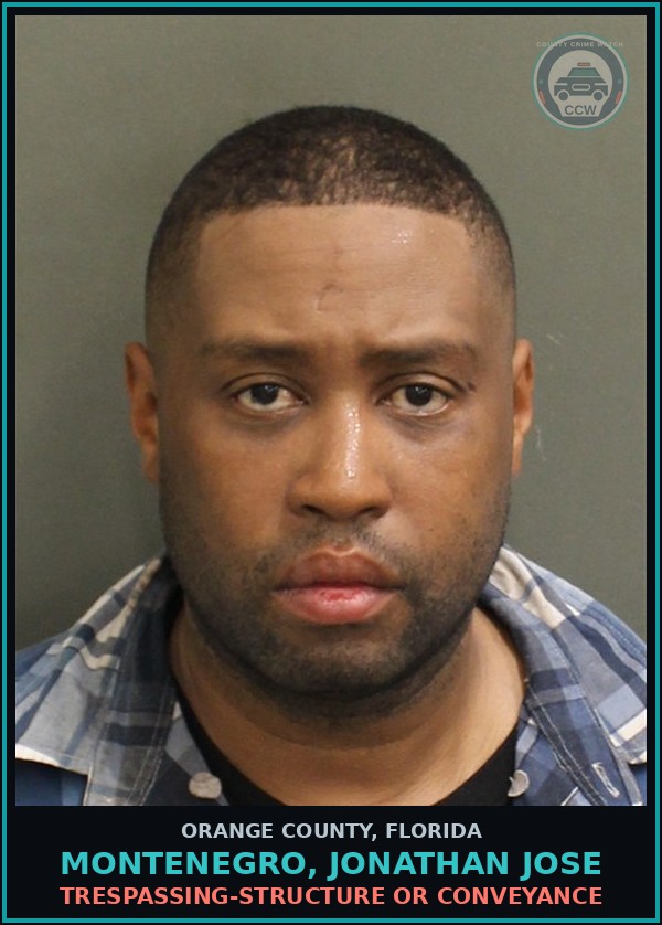 Booking mugshot of MONTENEGRO, JONATHAN JOSE in Orange County
