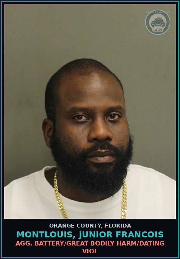 Booking mugshot of MONTLOUIS, JUNIOR FRANCOIS in Orange County