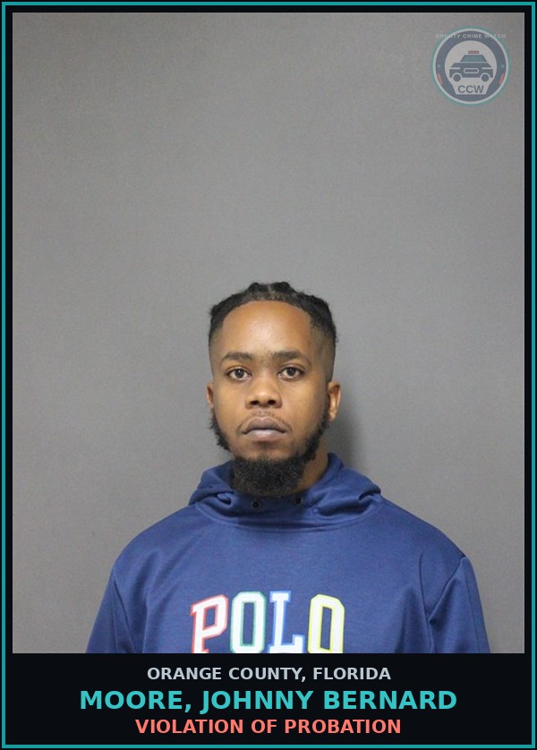 Booking mugshot of MOORE, JOHNNY BERNARD in Orange County