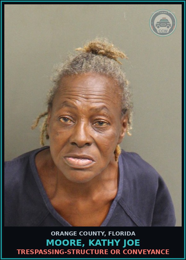 Booking mugshot of MOORE, KATHY JOE in Orange County