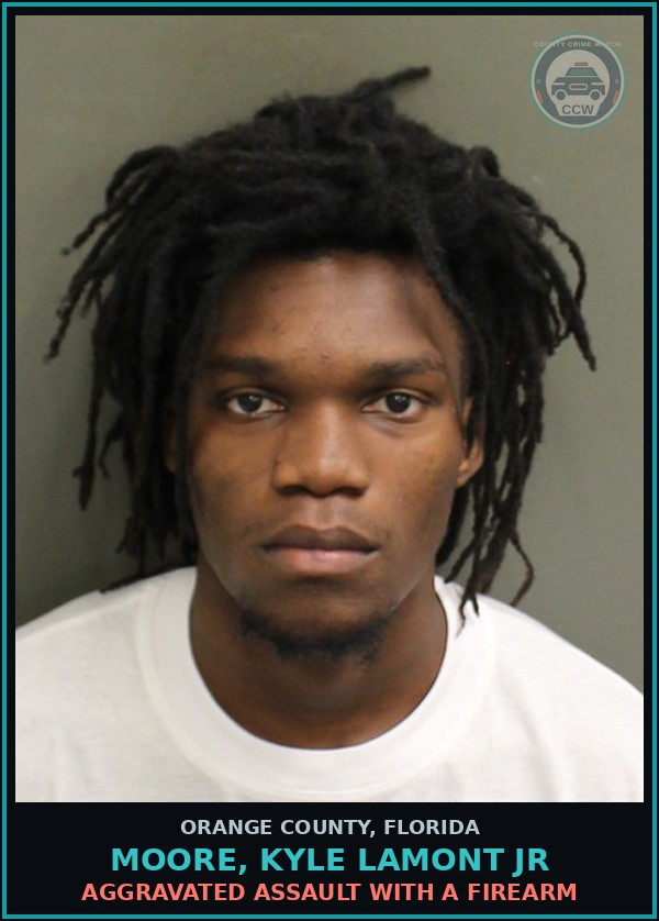 Booking mugshot of MOORE, KYLE LAMONT JR in Orange County