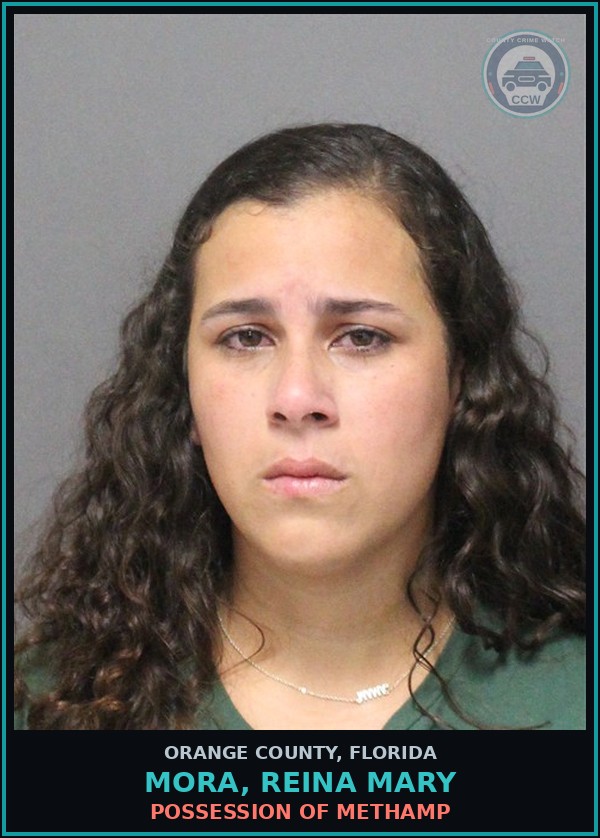 Booking mugshot of MORA, REINA MARY in Orange County