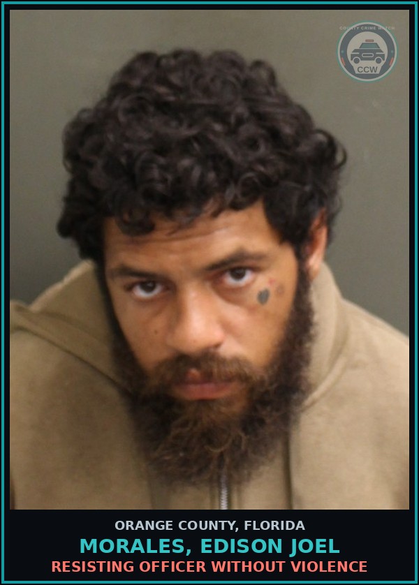 Booking mugshot of MORALES, EDISON JOEL in Orange County