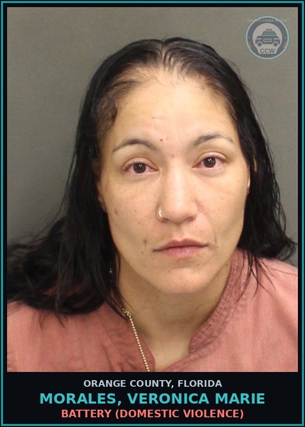 Booking mugshot of MORALES, VERONICA MARIE in Orange County