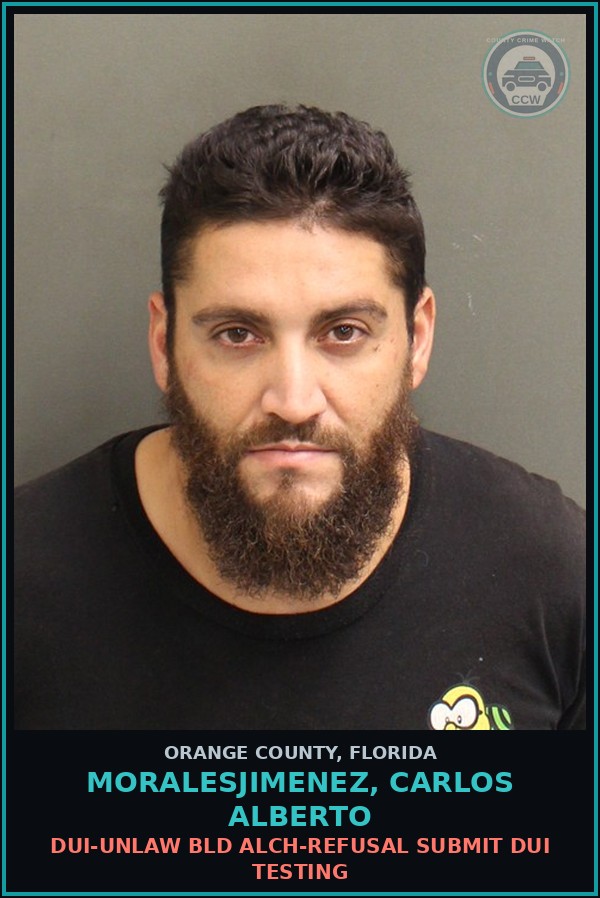 Booking mugshot of MORALESJIMENEZ, CARLOS ALBERTO in Orange County