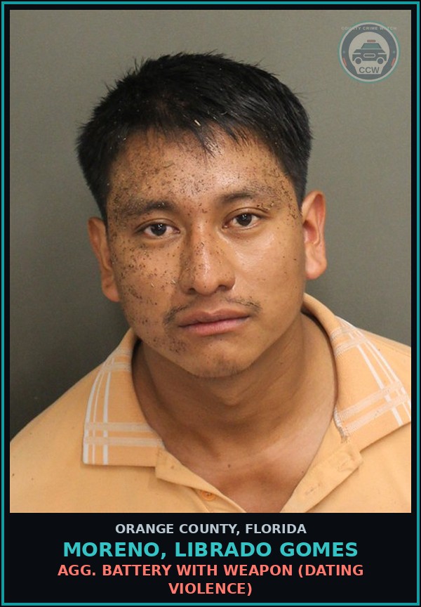 Booking mugshot of MORENO, LIBRADO GOMES in Orange County