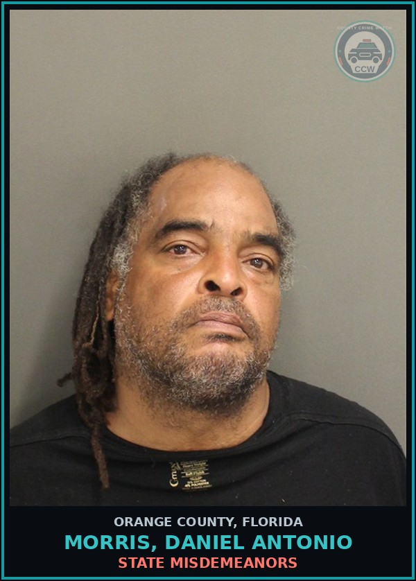 Booking mugshot of MORRIS, DANIEL ANTONIO in Orange County