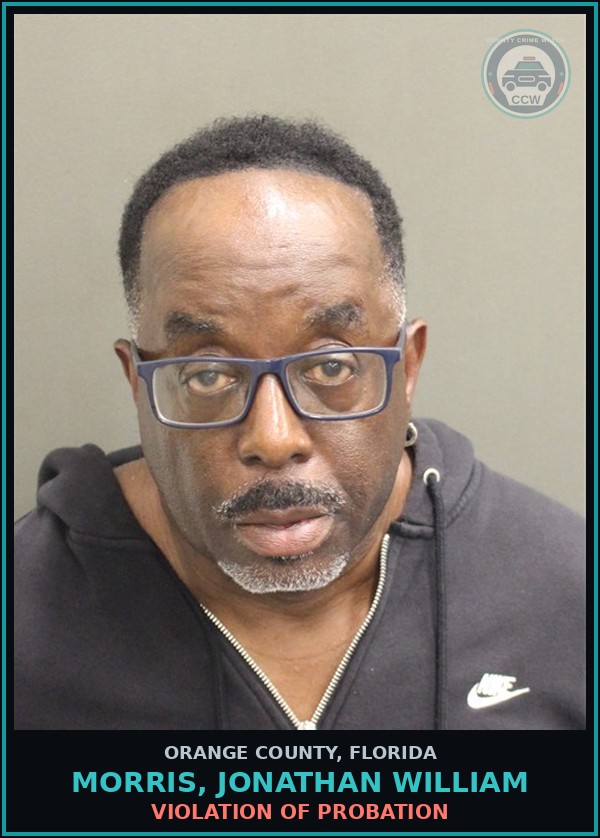 Booking mugshot of MORRIS, JONATHAN WILLIAM in Orange County