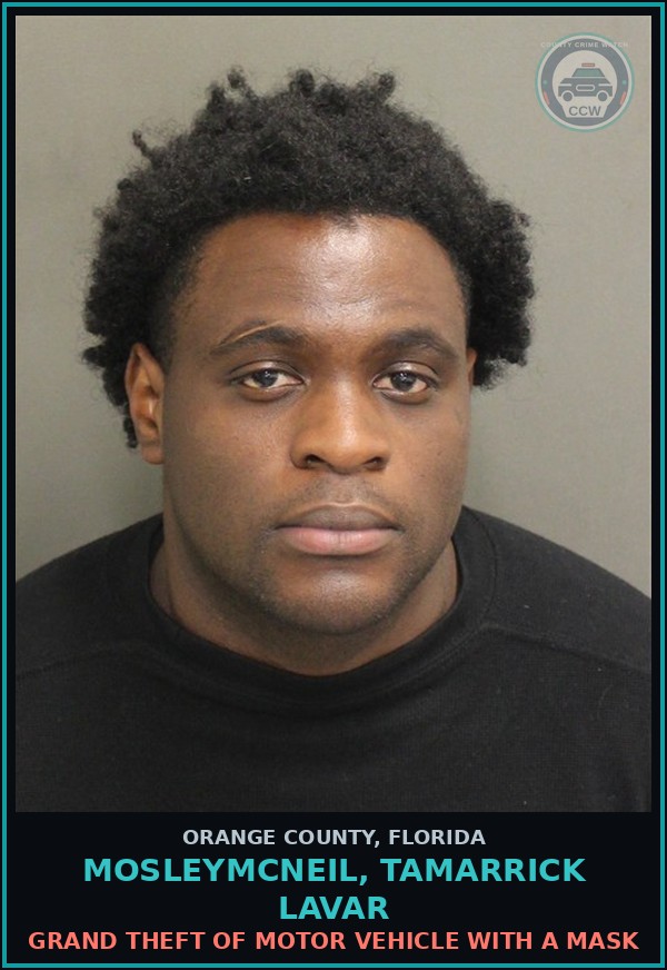 Booking mugshot of MOSLEYMCNEIL, TAMARRICK LAVAR in Orange County