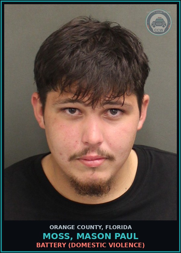 Booking mugshot of MOSS, MASON PAUL in Orange County