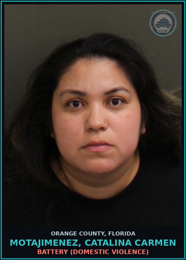 Booking mugshot of MOTAJIMENEZ, CATALINA CARMEN in Orange County