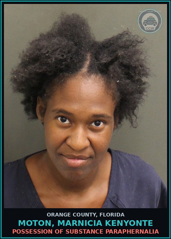 Booking mugshot of MOTON, MARNICIA KENYONTE in Orange County