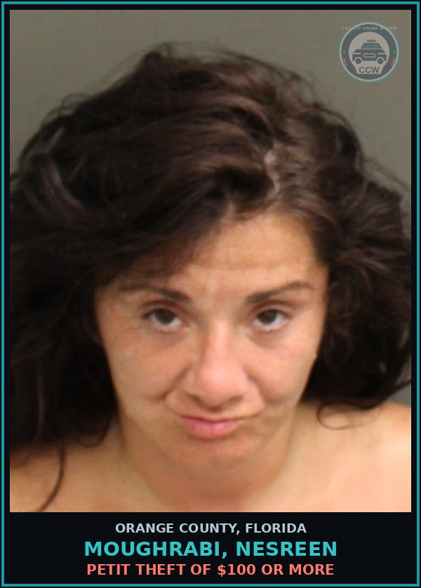 Booking mugshot of MOUGHRABI, NESREEN in Orange County
