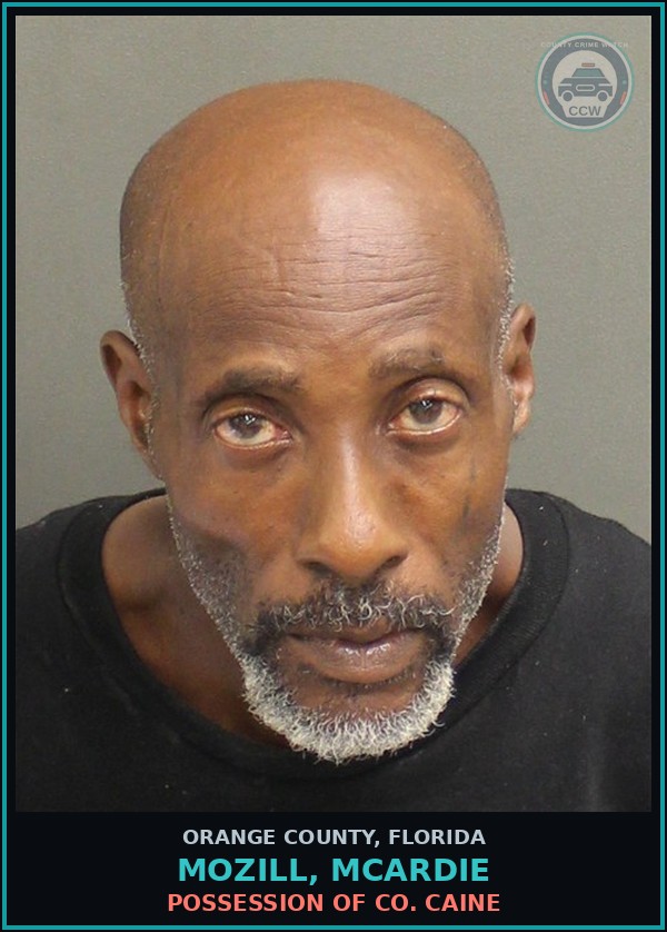 Booking mugshot of MOZILL, MCARDIE in Orange County