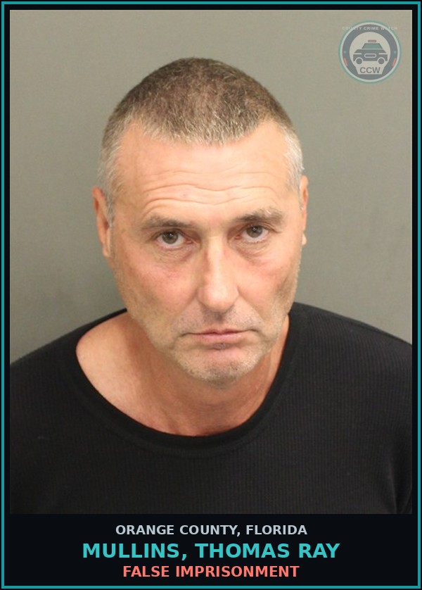 Booking mugshot of MULLINS, THOMAS RAY in Orange County