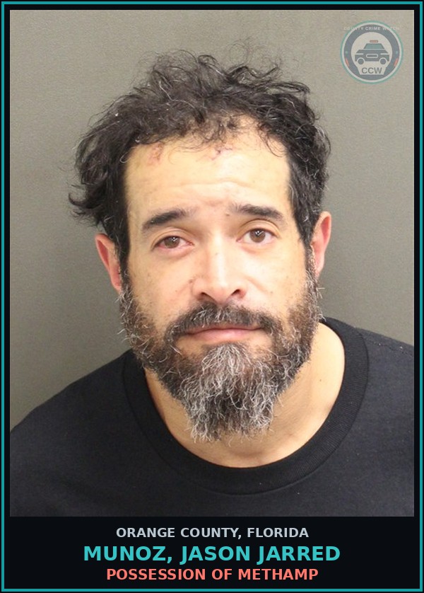 Booking mugshot of MUNOZ, JASON JARRED in Orange County
