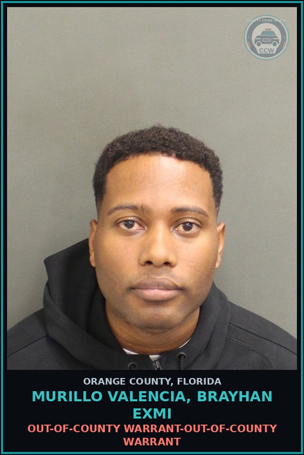 Booking mugshot of MURILLO VALENCIA, BRAYHAN EXMI in Orange County