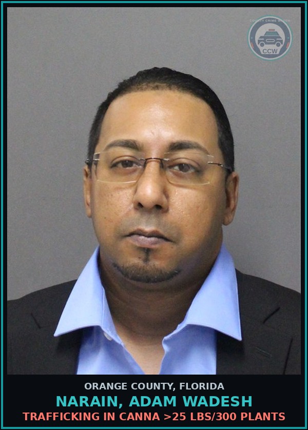 Booking mugshot of NARAIN, ADAM WADESH in Orange County