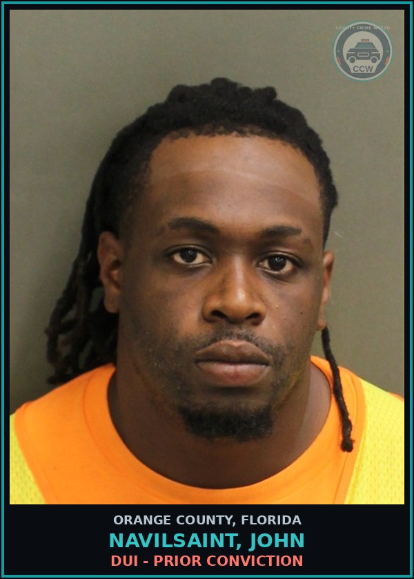 Booking mugshot of NAVILSAINT, JOHN in Orange County