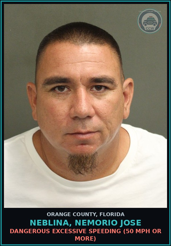 Booking mugshot of NEBLINA, NEMORIO JOSE in Orange County