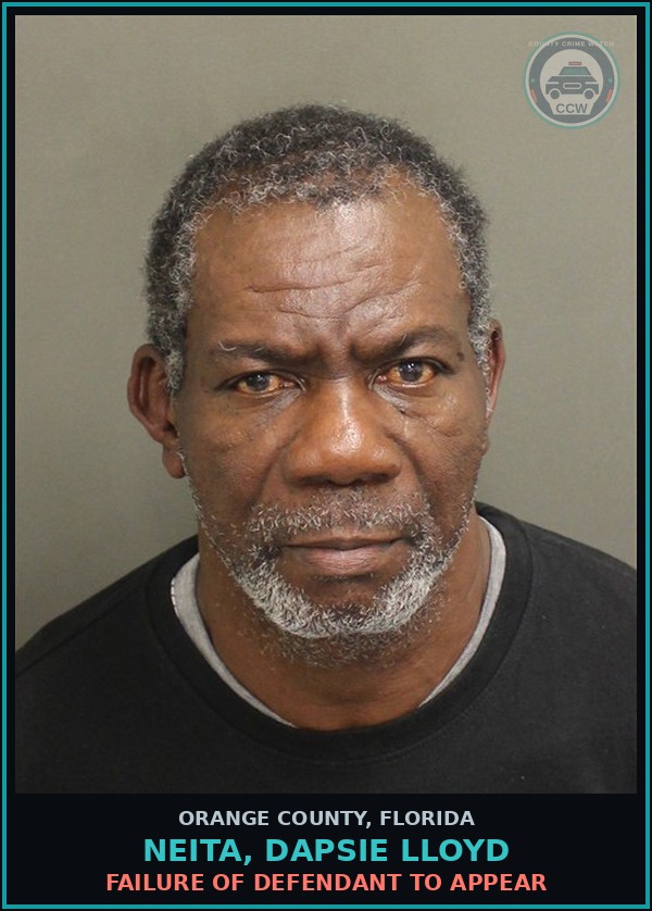 Booking mugshot of NEITA, DAPSIE LLOYD in Orange County