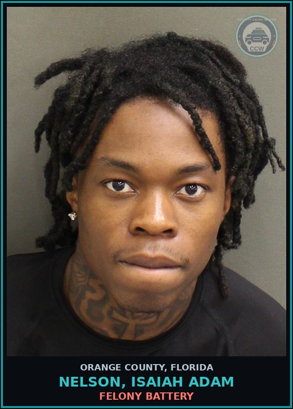 Booking mugshot of NELSON, ISAIAH ADAM in Orange County